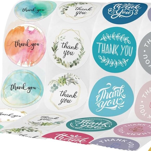 Accessories - Thank You Stickers💜3000 Sticker Bundle - 6 Rolls - Small  Business